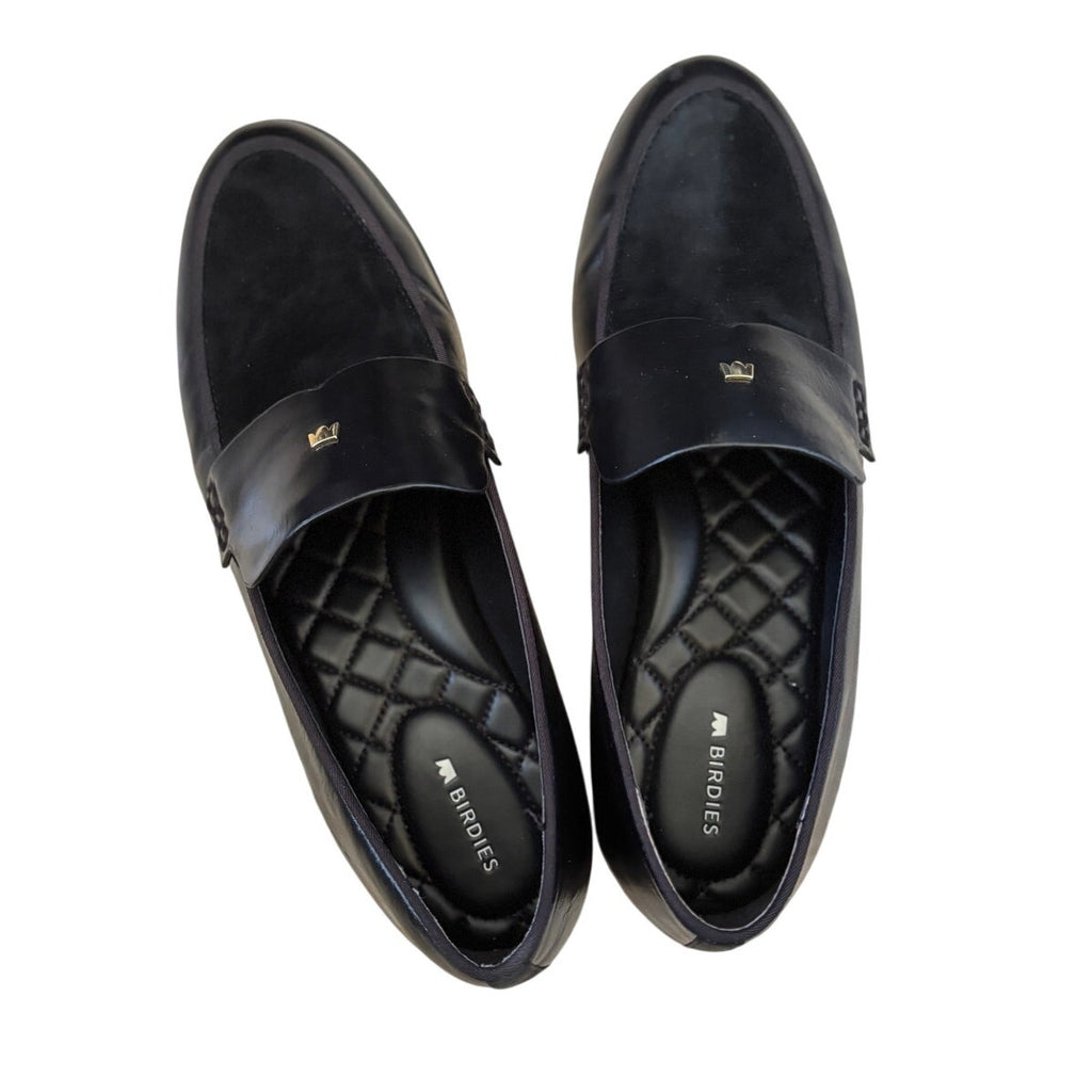 BIRDIES The Starling 20 Leather Loafer - Black Licorice - Size 9.5