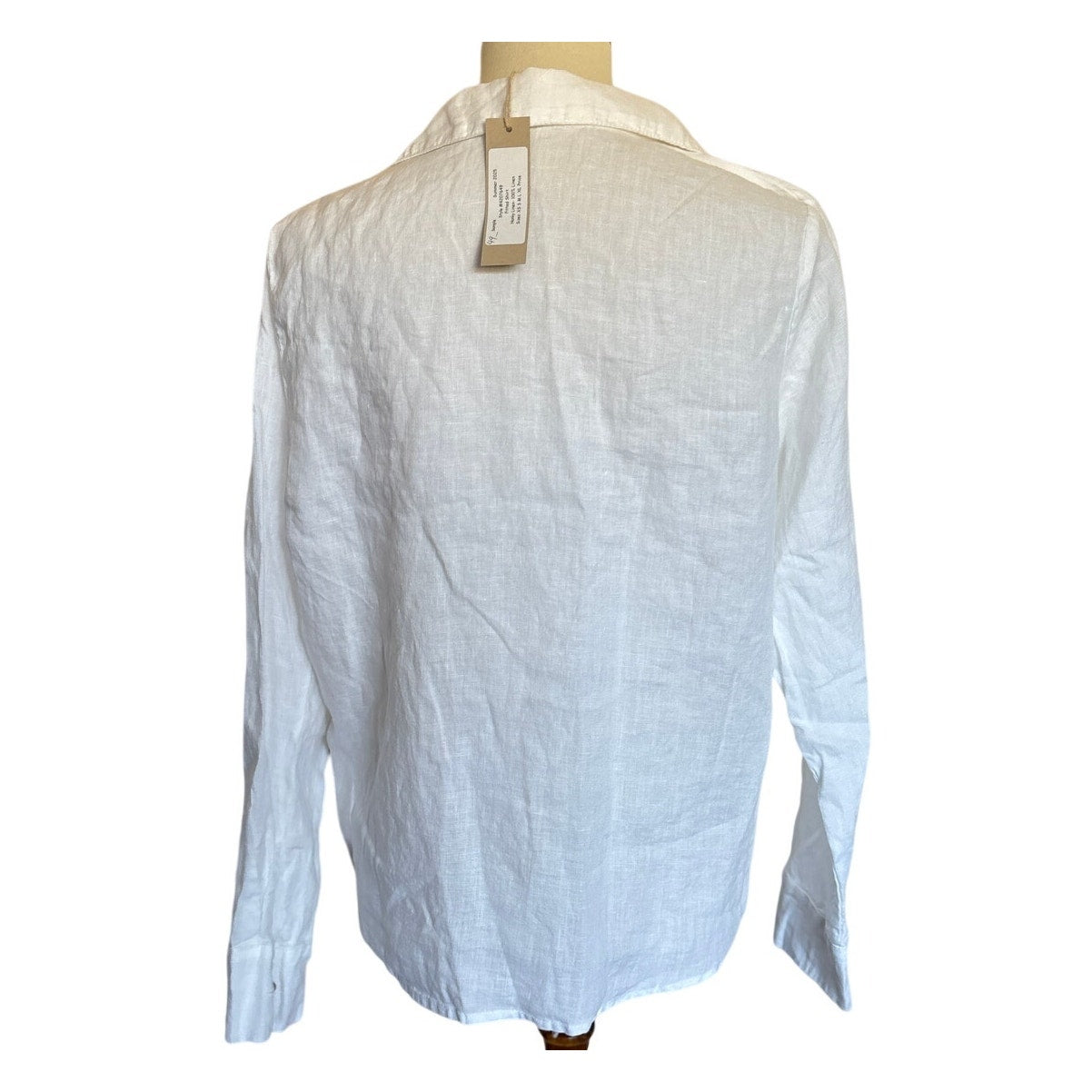 CUT LOOSE - Hanky Linen Fitted Shirt - 4207649 - White - Medium
