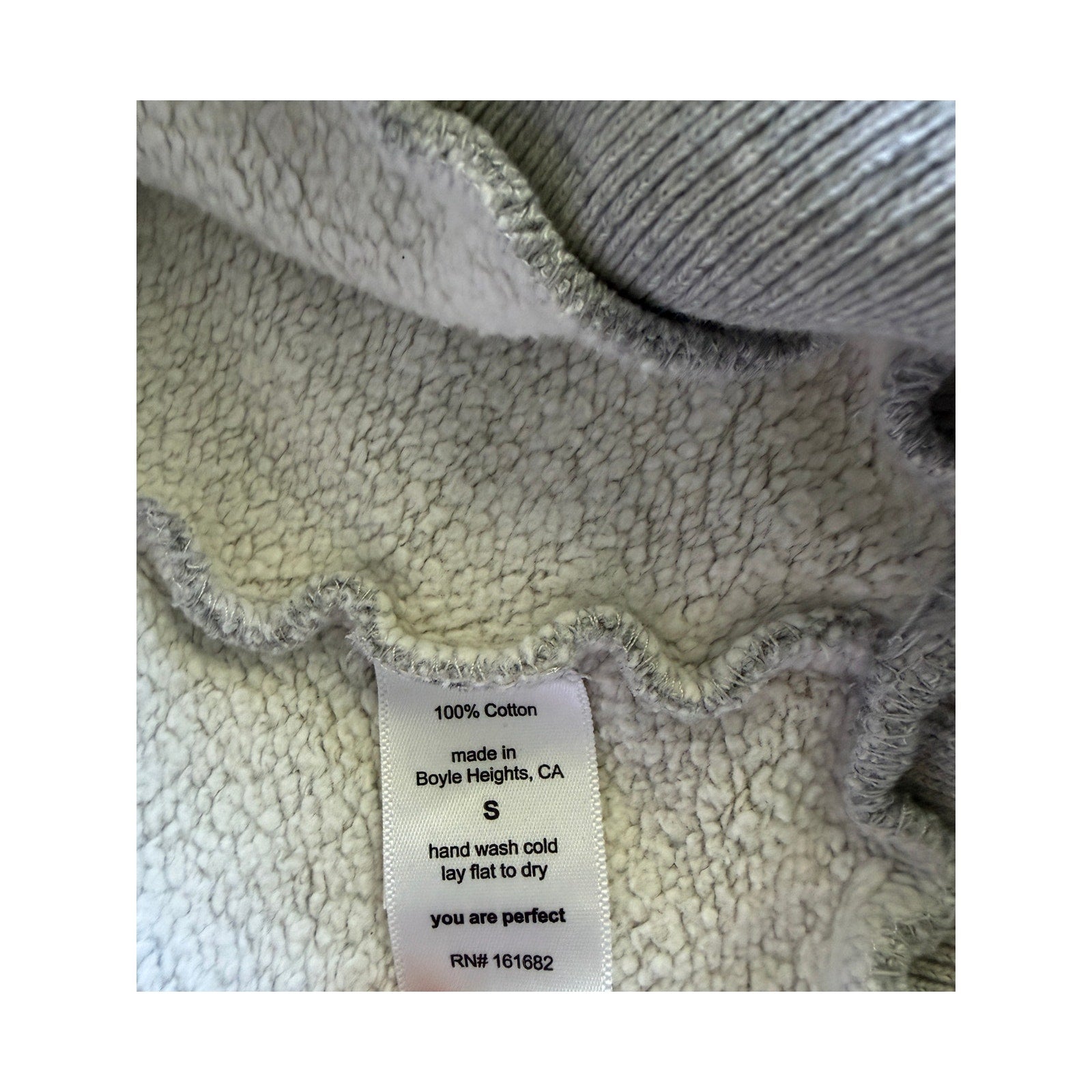 PERFECTWHITETEE Tyra Fleece 1/4 Zip Sweatshirt - Gray - Size Small