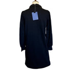 Pomander Place Bradley Knit Cotton Polo Dress - Size XS - Black