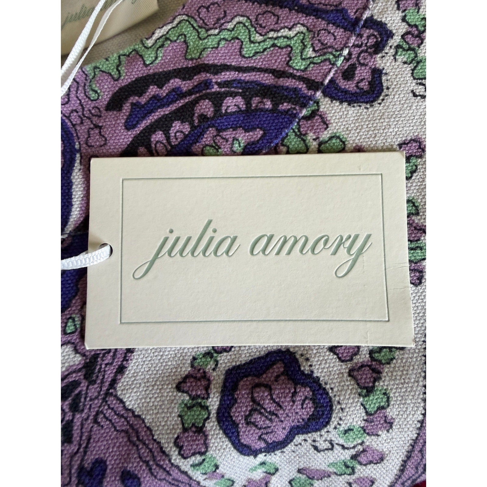 Julia Amory Slim Shell Cotton Top - Palm Beach Paisley - Medium