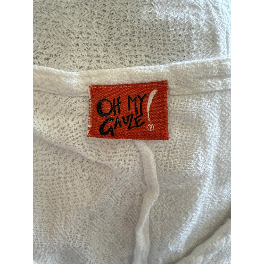 Oh My Gauze! Henry Cotton Gauze Blouse - White - S/M