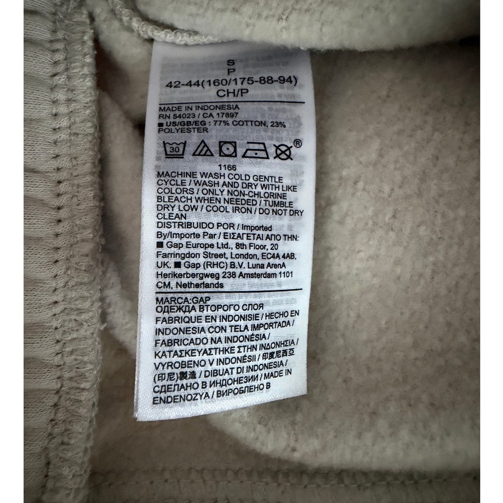 New Gap Vintage Soft Seamed Wide Leg Sweatpants - Moonstone Beige -  Size Small