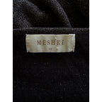 Meshki Kamila Long Sleeve Bodycon Maxi Dress - Metallic Black - Size Extra Small