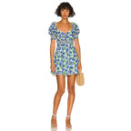 Alice + Olivia Crawford Mini Dress - Perfect Pansy Multi - Size 4