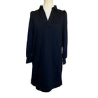 Pomander Place Bradley Knit Cotton Polo Dress - Size XS - Black