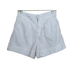 Frank & Eileen Waterford High Waisted Linen Shorts - White - Size 4