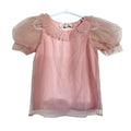 Tutu Du Monde Puff Sleeve Tulle Top - Pink - Size 8-9