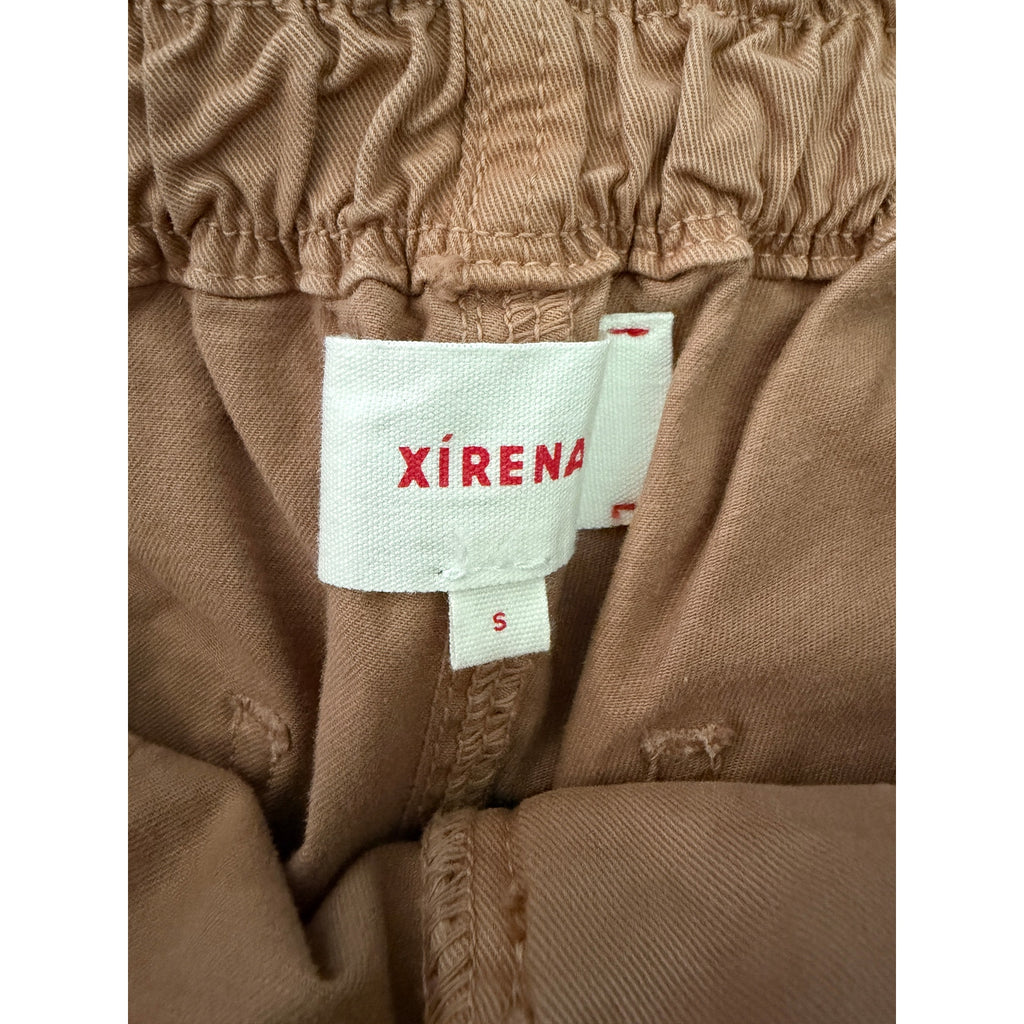 XIRENA Florian Twill Straight Leg Utility Pant - Mocha - Size Small