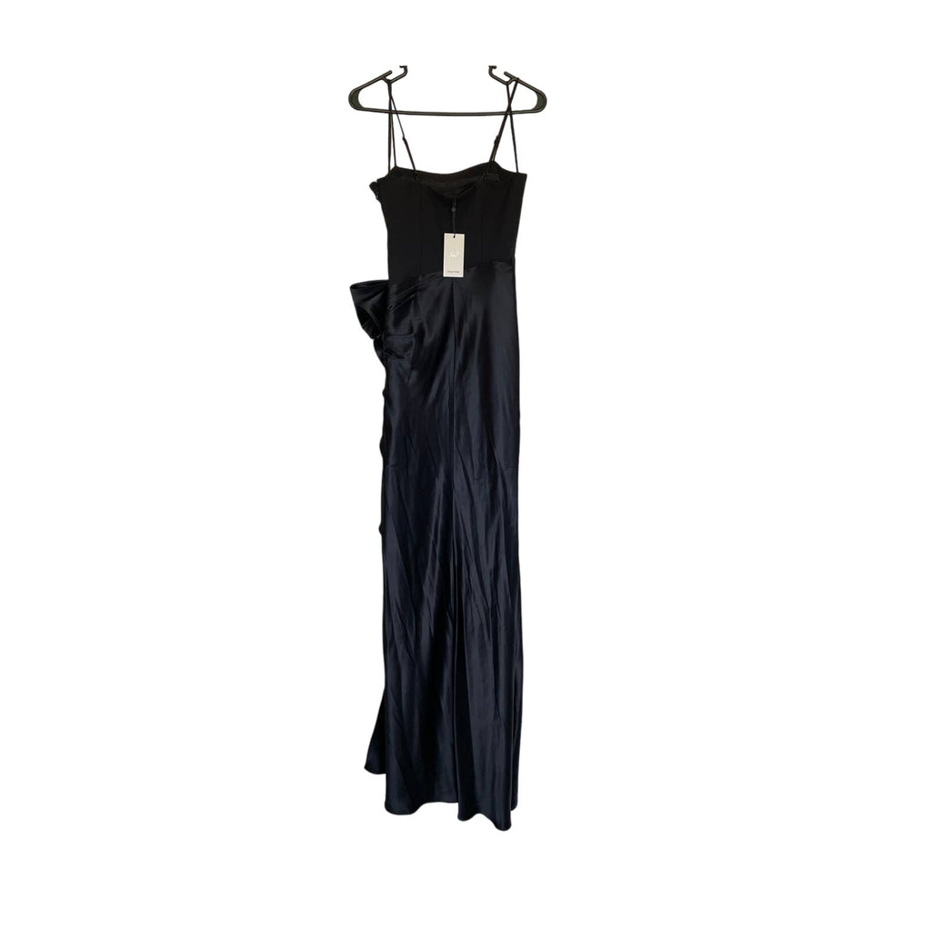 New Cinq a Sept Drina Satin Gown - Black - Size 00