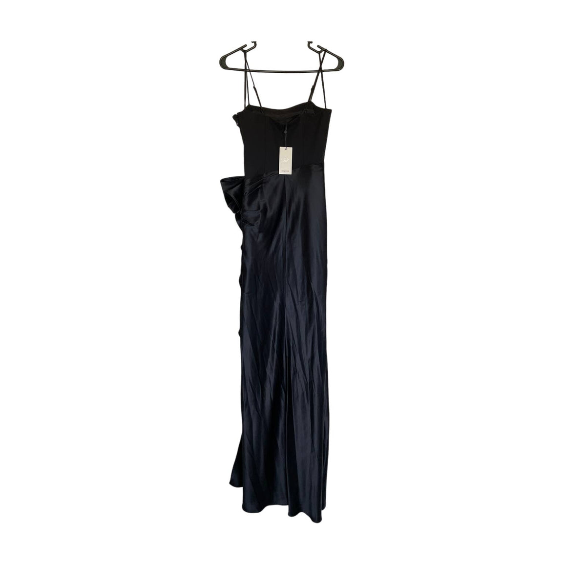 New Cinq a Sept Drina Satin Gown - Black - Size 00
