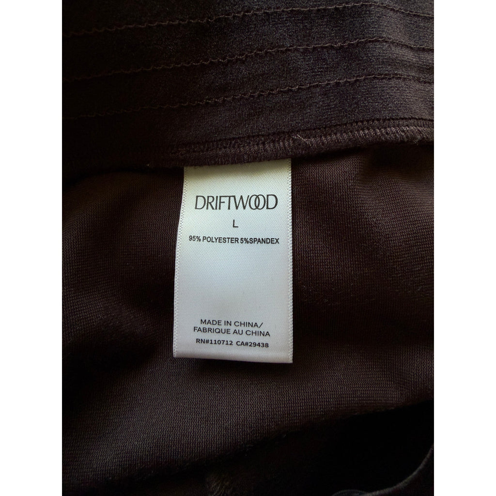 DRIFTWOOD Farrah Velvet Pull-On Flare Pants - Brown - Size Large