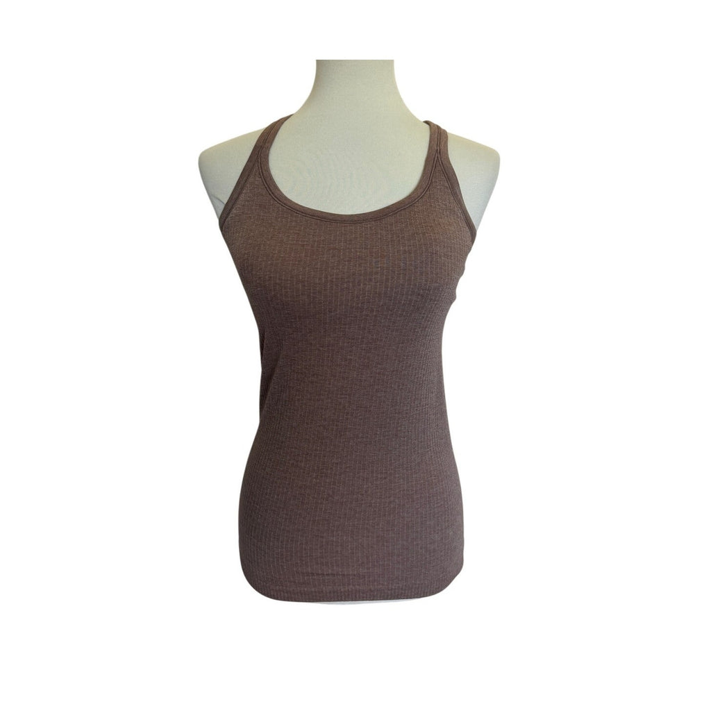 Lululemon Ebb to Street Shelf Bra Tank Top - Cacao - Size 6