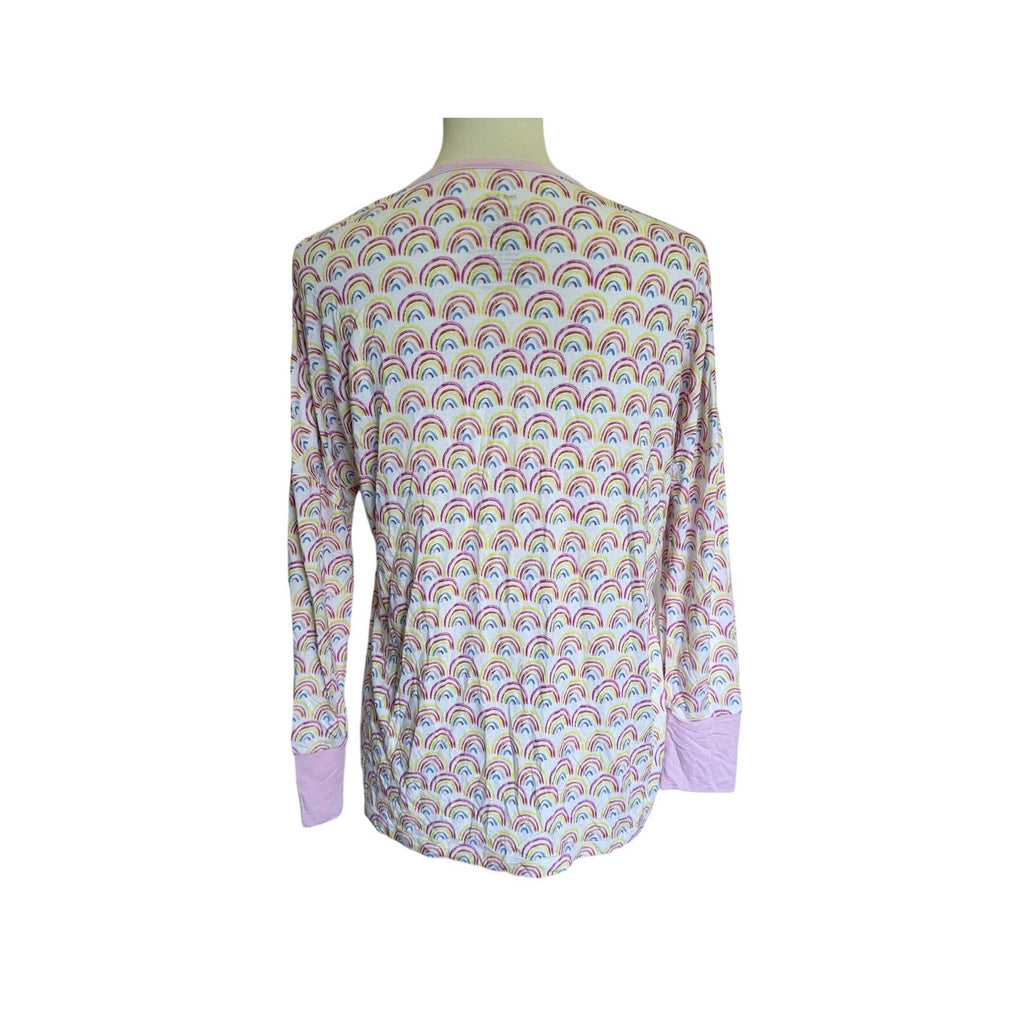 Little Sleepies Pastel Rainbows Women's Pajama Top - Size Medium