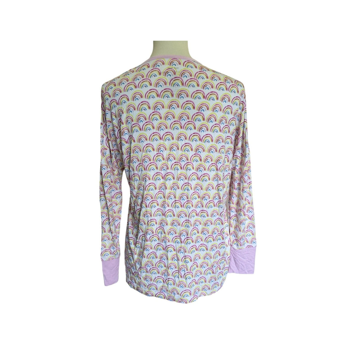 Little Sleepies Pastel Rainbows Women's Pajama Top - Size Medium