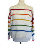 Sundry Striped Rainbow Sweater - Size 0/XS