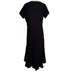 Stark X Pamela Maxi V-Neck Dress - Black - Large