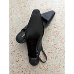 Margaux The Sofia Sling - Black - Size 37.5 US 7.5 N