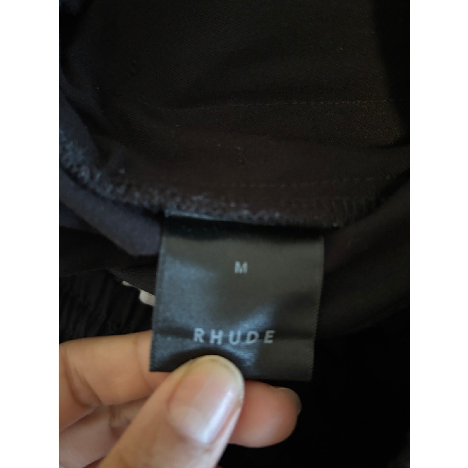 RHUDE Smoking Pant - Black and White - Size Medium