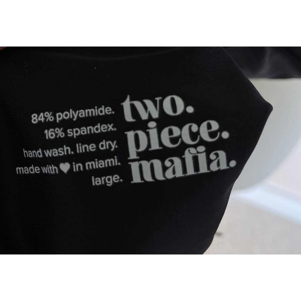 TWO PIECE MAFIA Hailey Swimsuit - Black - Size Large