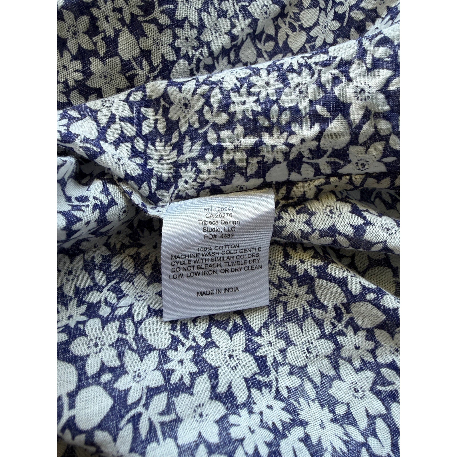 Nili Lotan Normandy Blouse - Blue White Floral - Small