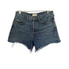 AGOLDE Parker Long Denim Shorts - Skyview Blue - Size 28