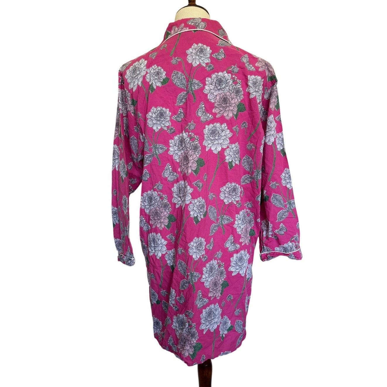 Mahogany Store Dahlia Print Nightshirt Pajama - M