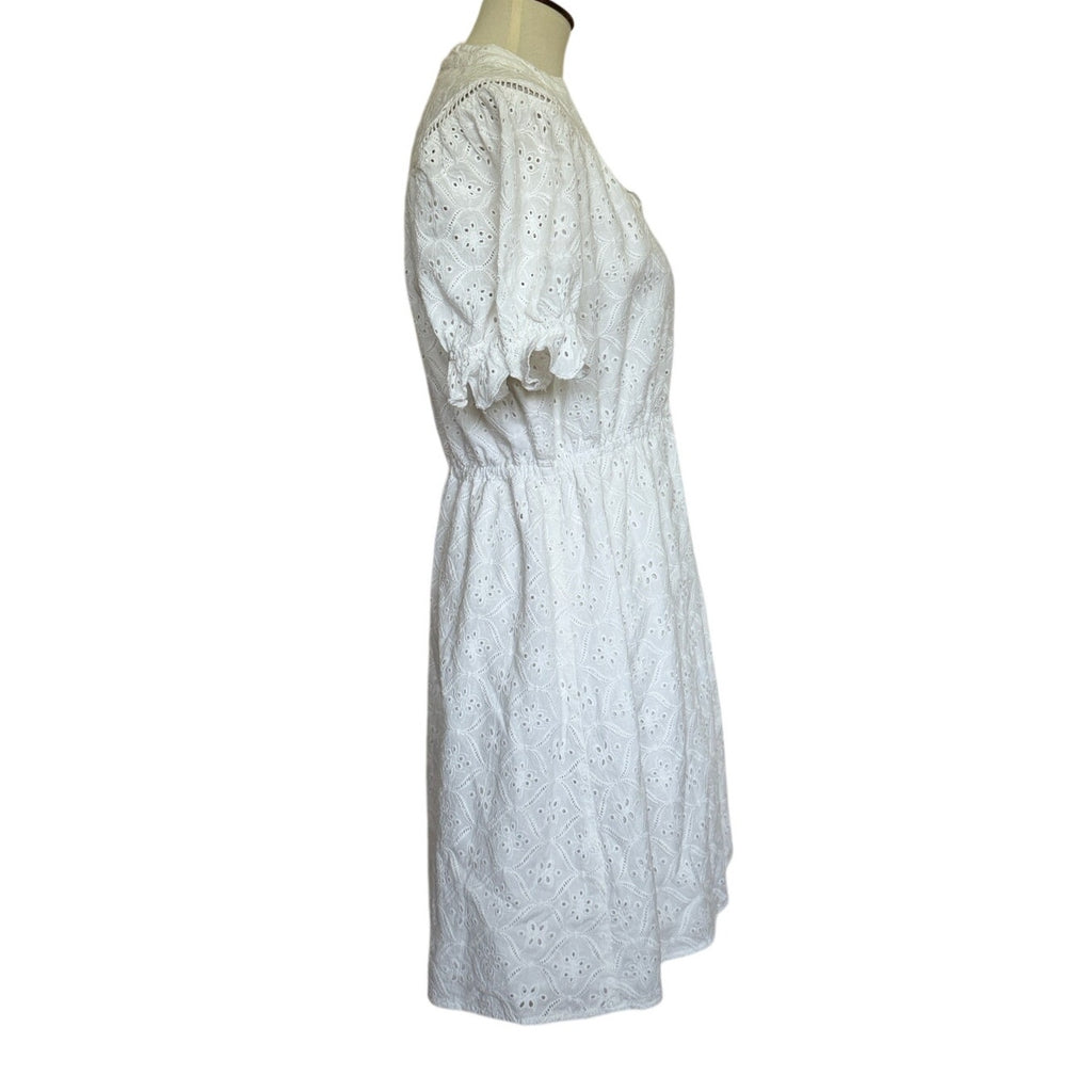 BA&SH Beky Dress - Ecru - Size 8 / Large