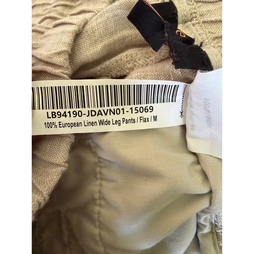 Quince 100% European Linen Wide Leg Pants - Flax - Medium