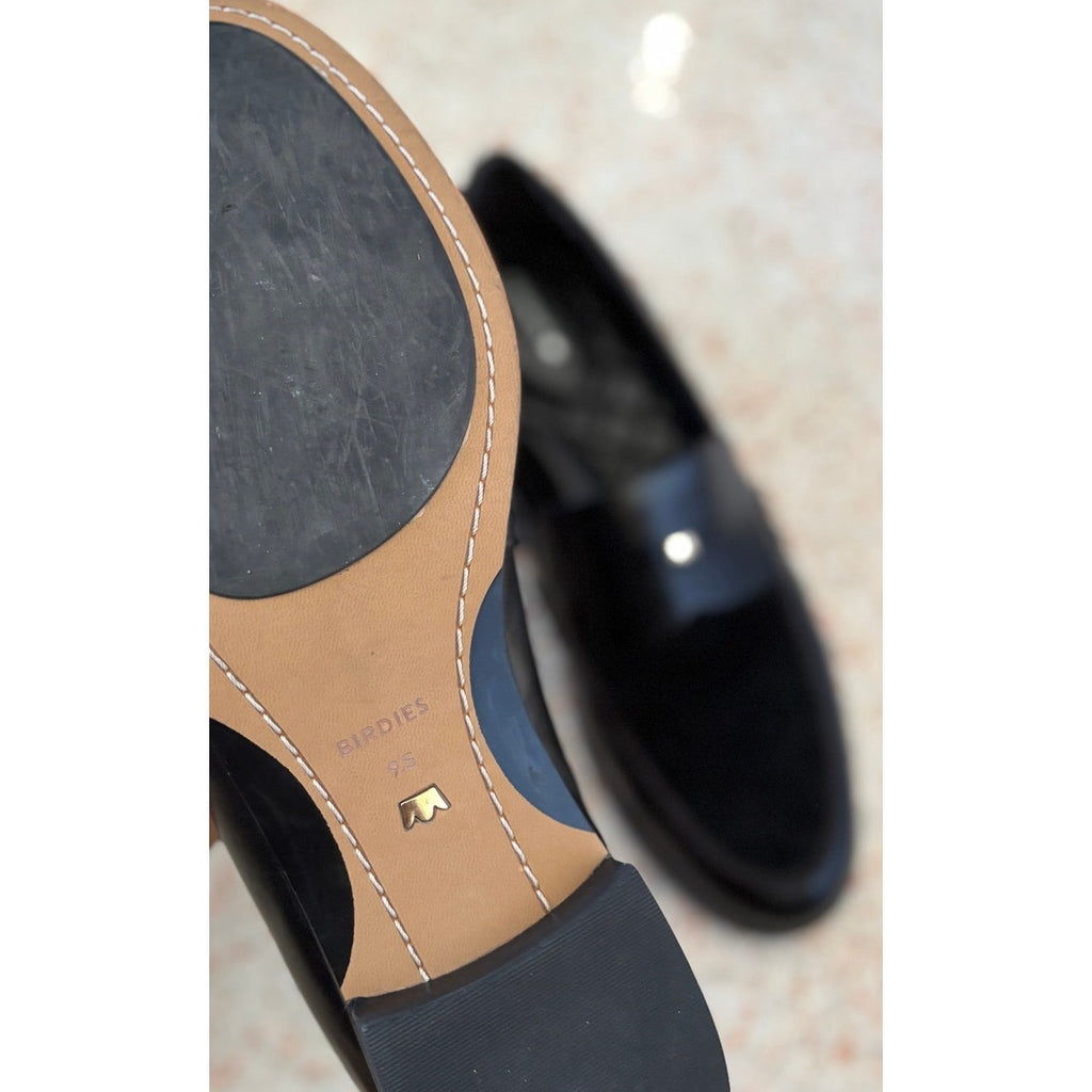 BIRDIES The Starling 20 Leather Loafer - Black Licorice - Size 9.5