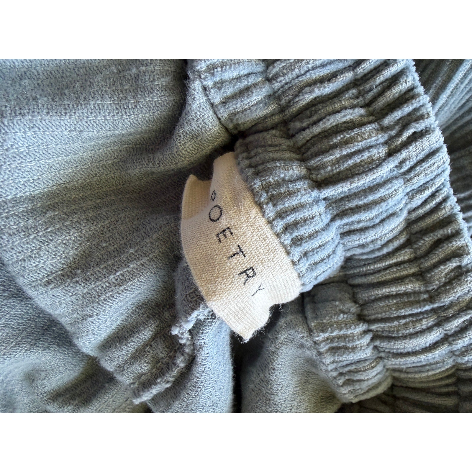 Poetry TAPERED TROUSERS Hemp organic cotton & yak cord - Duck Egg Blue - 10