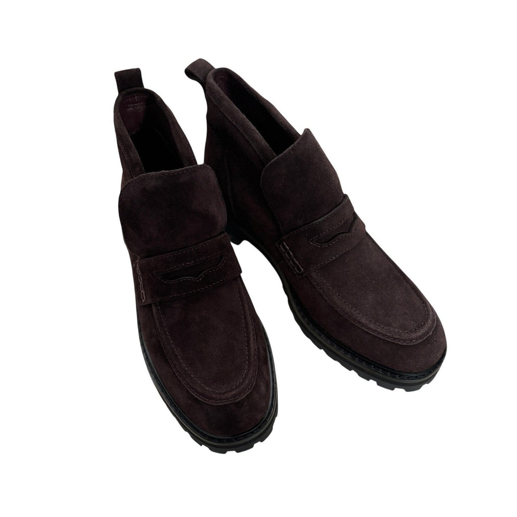 MADEWELL The Ryder Ankle Boot - Coffee Bean Brown - Size 8