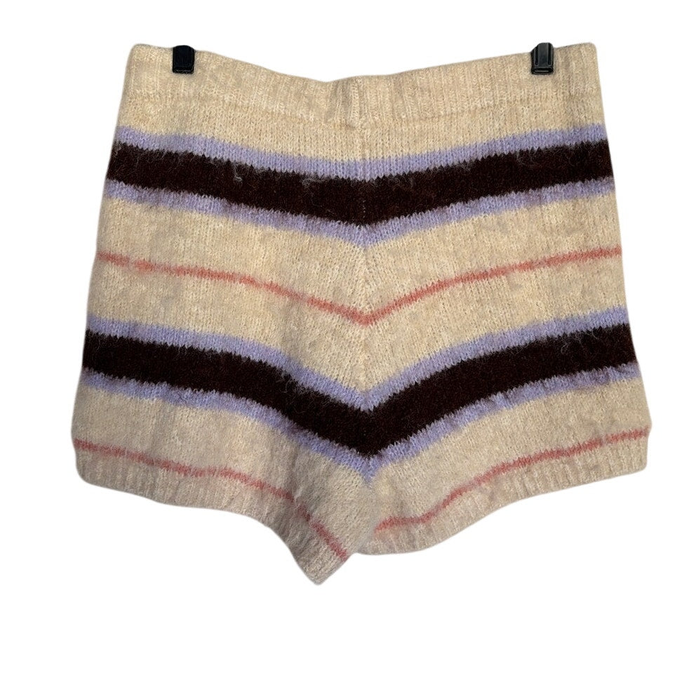 L SPACE Montauk Shorts - Prep School Stripe - Size Large