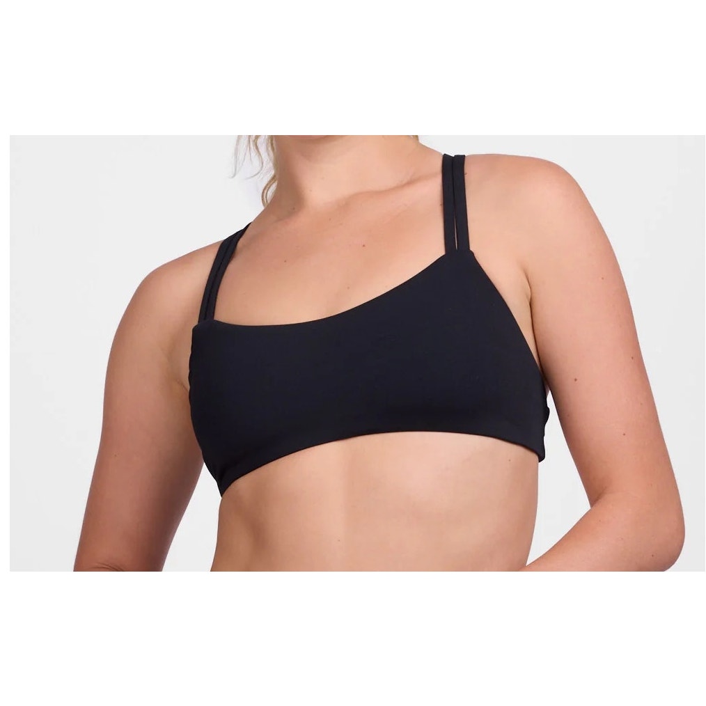 New JOLYN Fendrick Athletic Bikini Top - Black - Size Extra Large.