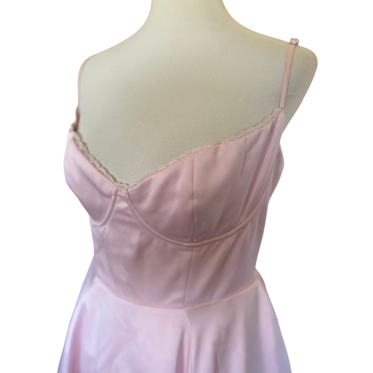 House of CB Mademoiselle Midi Dress - Ballerina Pink - Size L+
