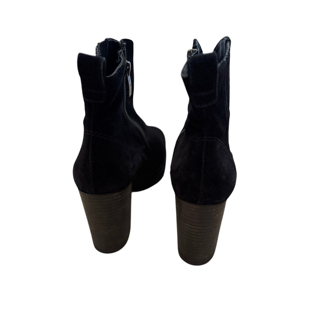 Paul Green Oakley Suede Leather Boots - Black - Size 8