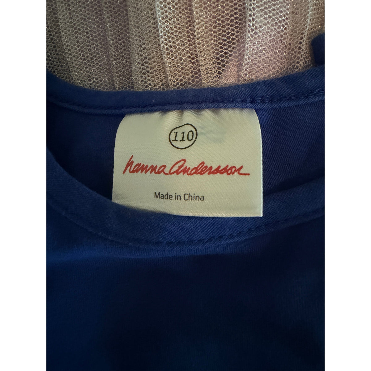 Hanna Andersson Shimmer Dress - Deep Blue Sea - Size 5