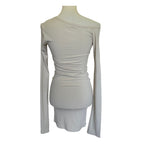 THE LINE BY K Rori Oat Off Shoulder Henley Mini Dress - Oat - Medium