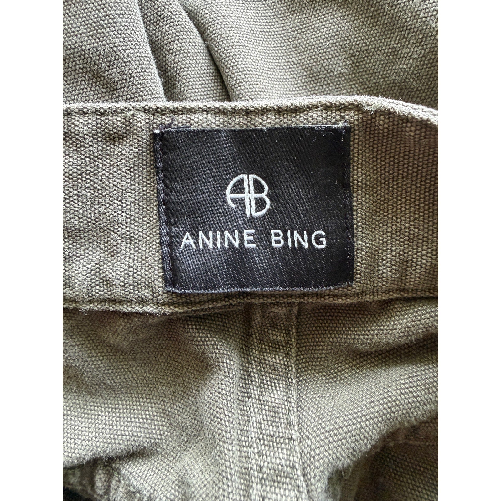 Anine Bing Grayson Pant - Army Green - Size 25