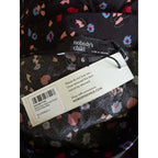 Nobody's Child Camilla Bias Mini Skirt - Black Ditsy Heart and Floral - Size 6