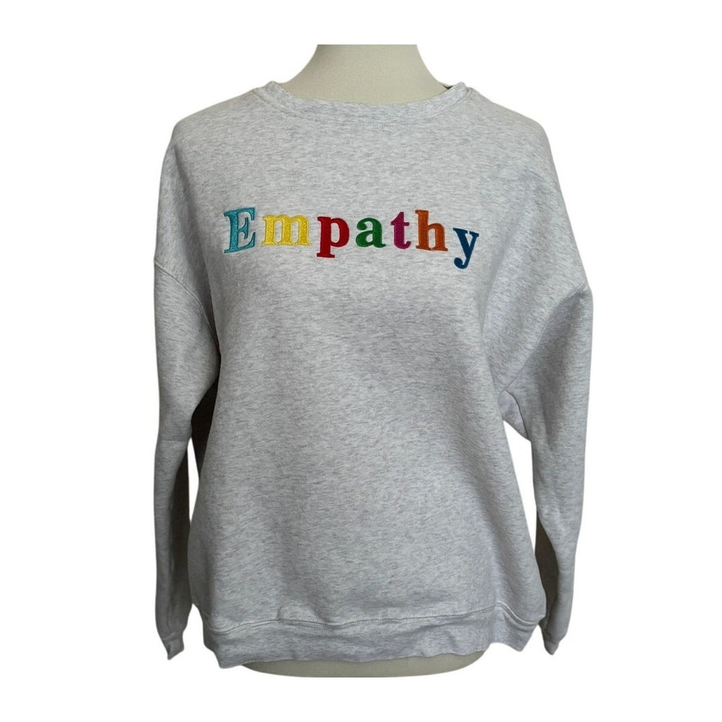 THE MAYFAIR GROUP Empathy Oversized Sweatshirt - Gray - One Size