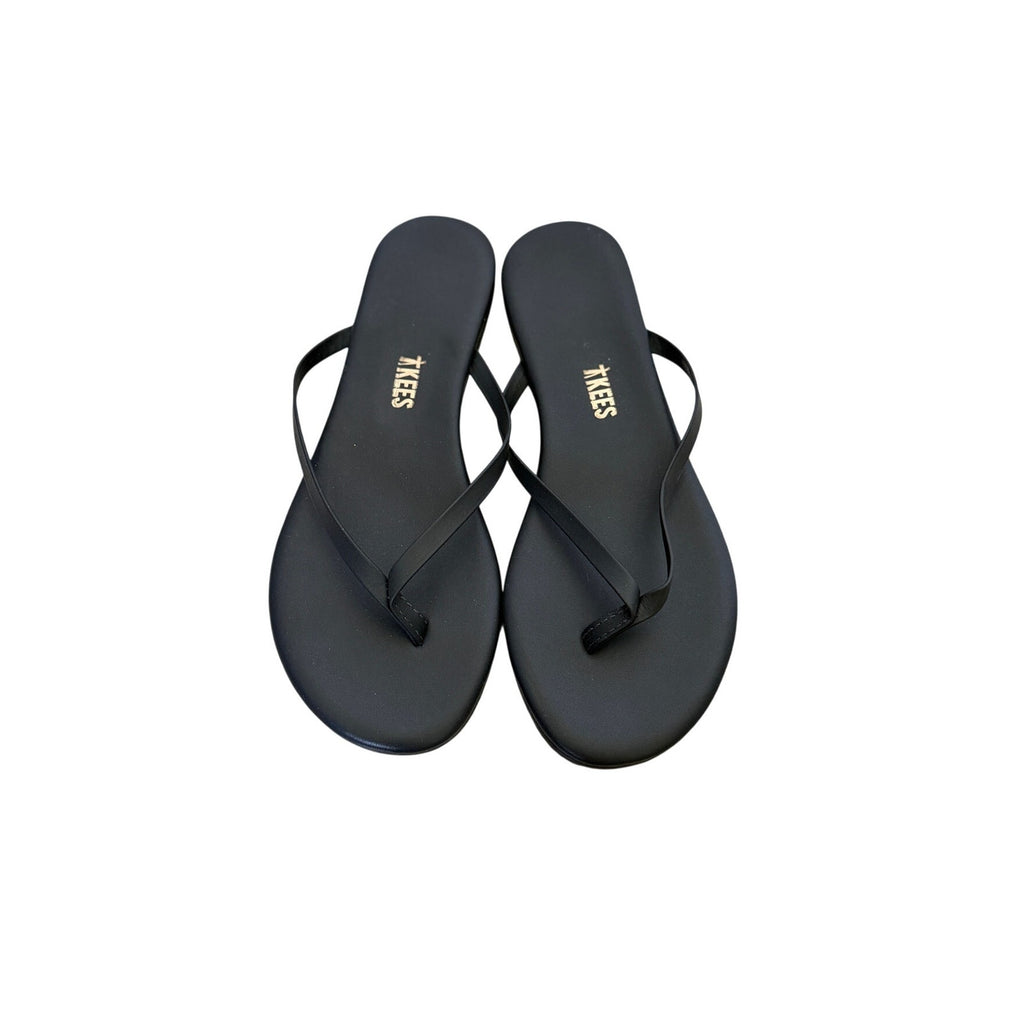 Tkees Lily Flip Flops - Washed Black - Size 5
