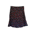 Nobody's Child Camilla Bias Mini Skirt - Black Ditsy Heart and Floral - Size 6