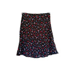 Nobody's Child Camilla Bias Mini Skirt - Black Ditsy Heart and Floral - Size 6