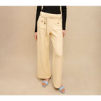 Maje Tweed Pants - Pale Yellow - Size FR 36 / Small