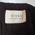 DISSH Simona Strapless Linen Dress - Black - 8
