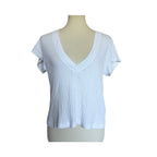 PERFECTWHITETEE Bobby V Neck Tee - White - Size Small
