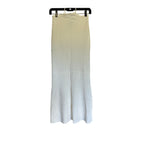 SIGNIFICANT OTHER Skye Ribbed Knit Midi Skirt - Cream Ivory - Size 4