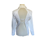 GAP X CULT GAIA Backless Button Down Shirt - White - Size Small