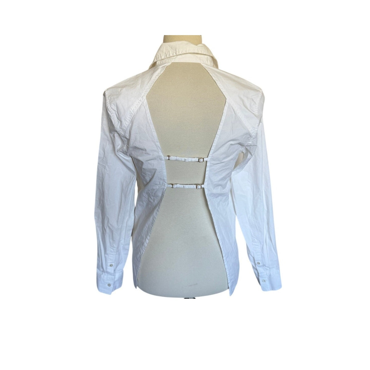 GAP X CULT GAIA Backless Button Down Shirt - White - Size Small